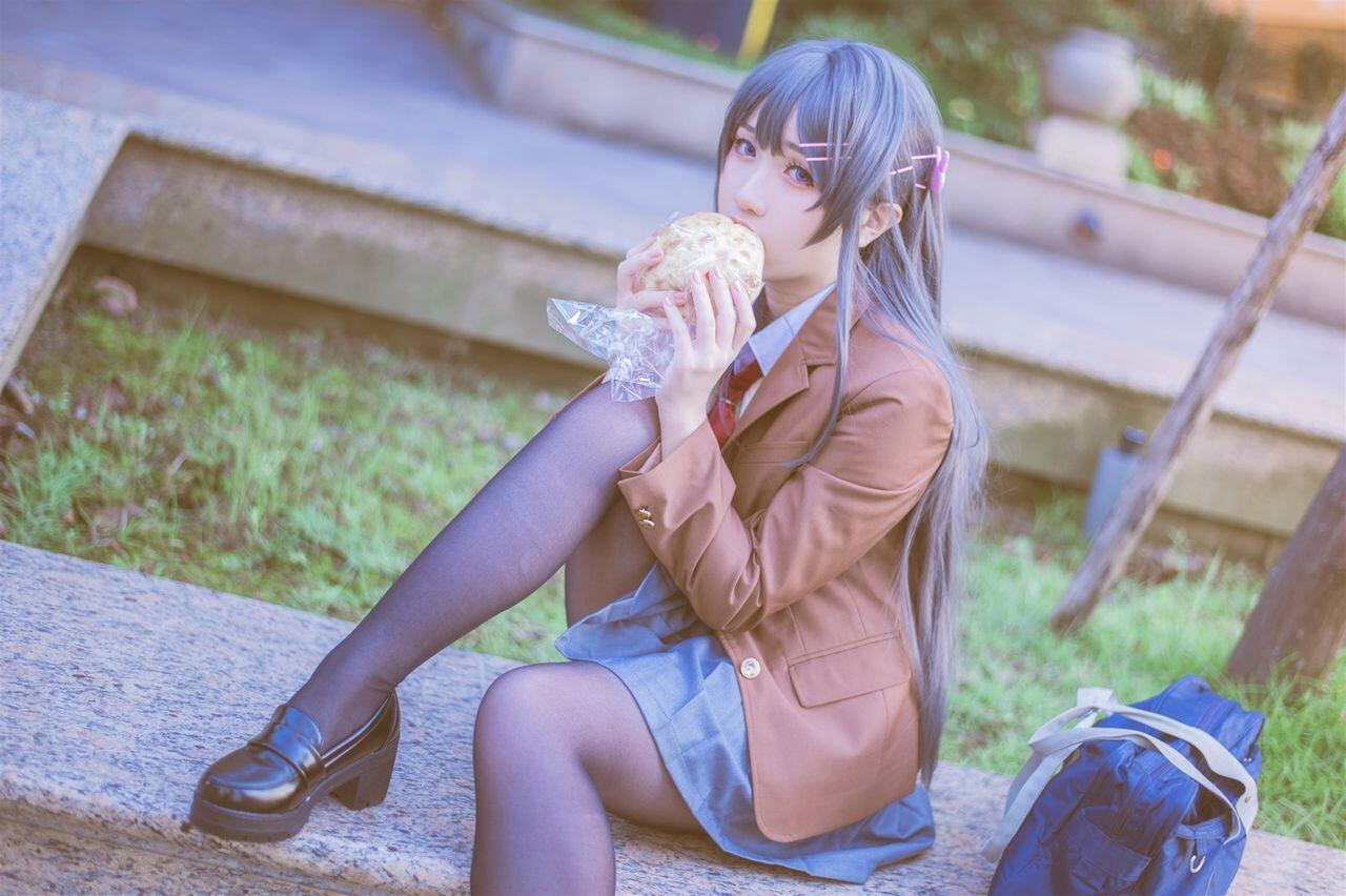 樱岛麻衣COSPLAY 兔女郎学姐制服写真