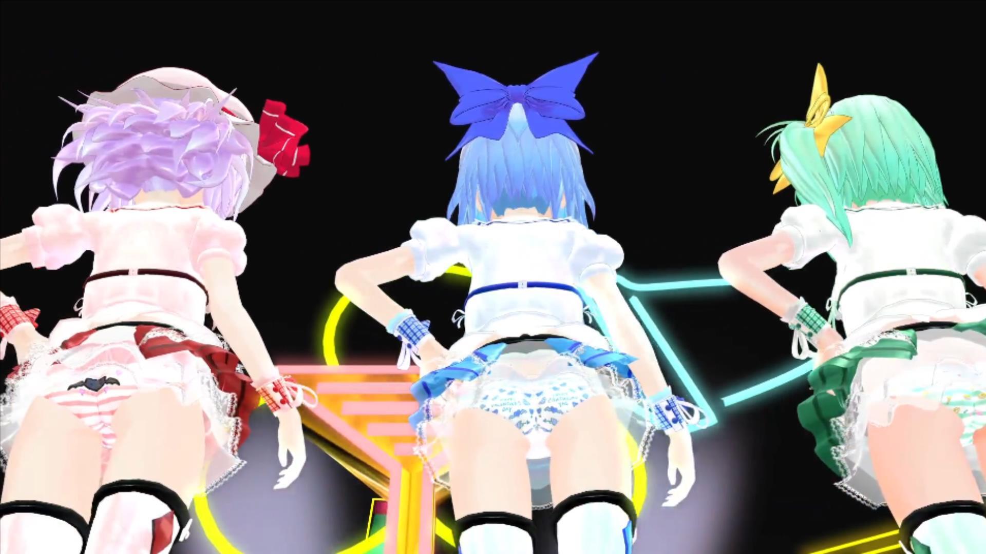 【東方MMD】レミリア×フラン×チルノ×大妖精×橙「美脚戦隊スレンダー」