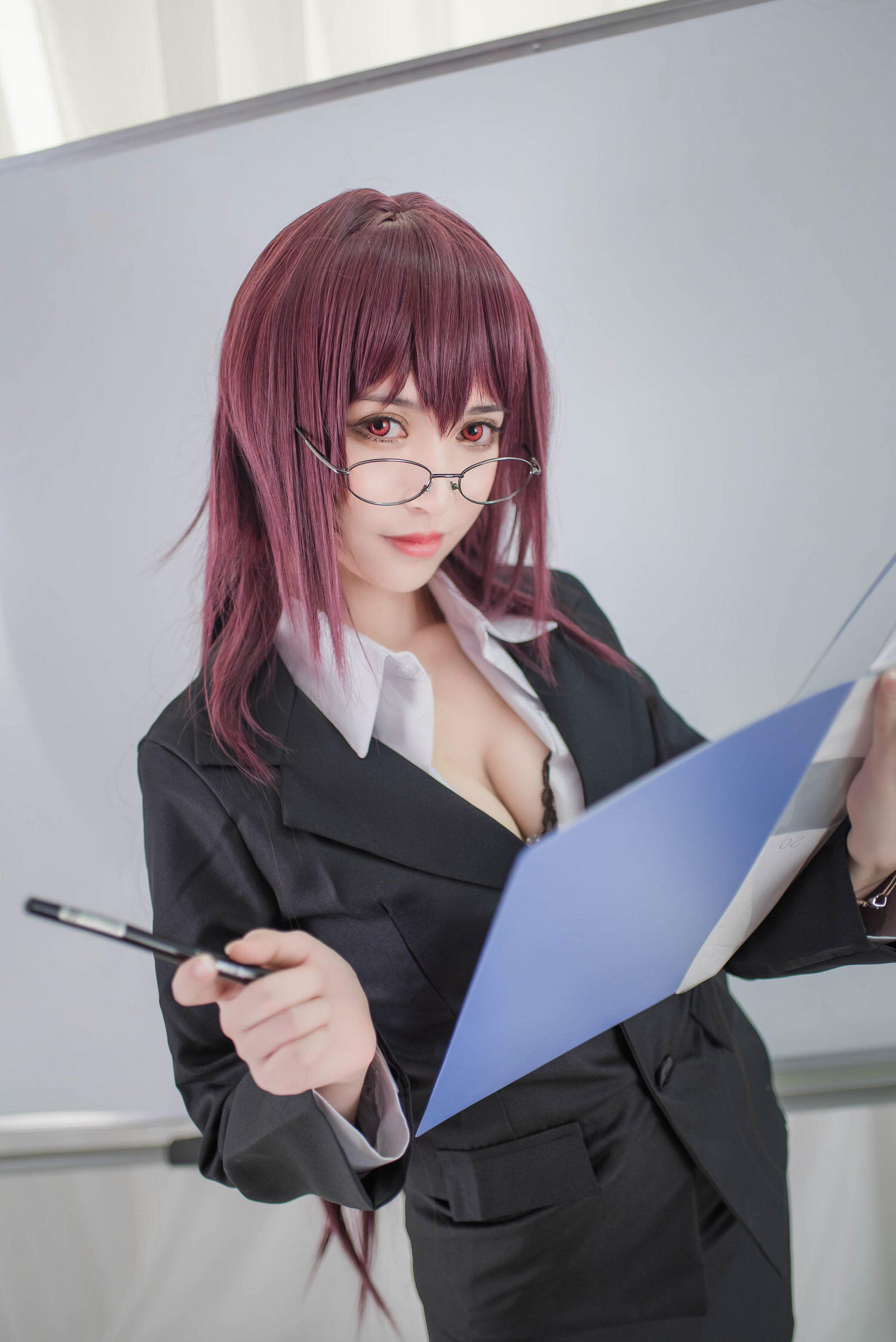 FGO斯卡哈COS合集 修长身材性感美腿黑丝