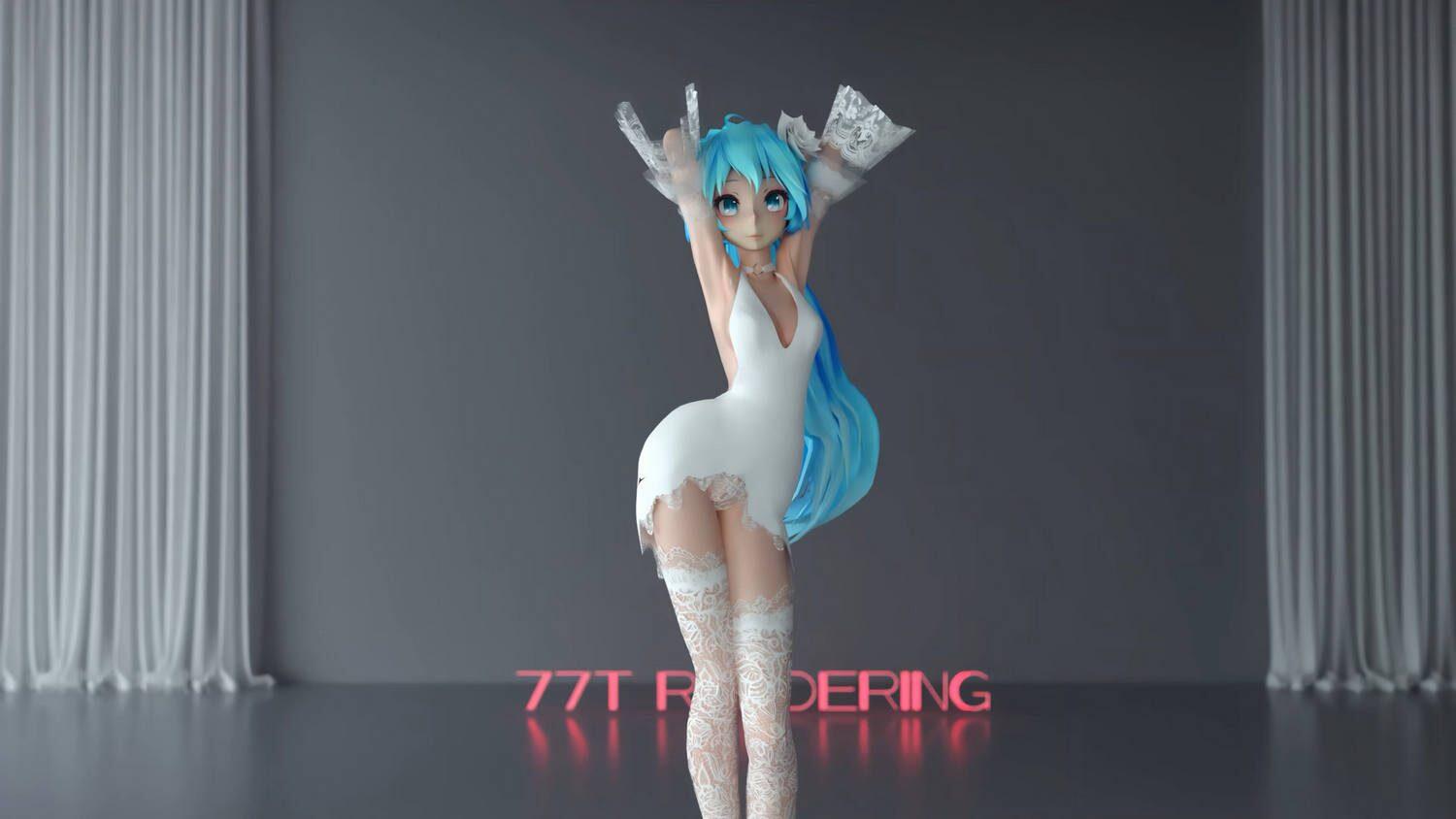 77T Rendering初音露背好性感【1G】