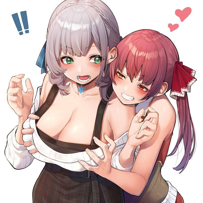 抢乳 主题 P站动漫壁纸少女美图