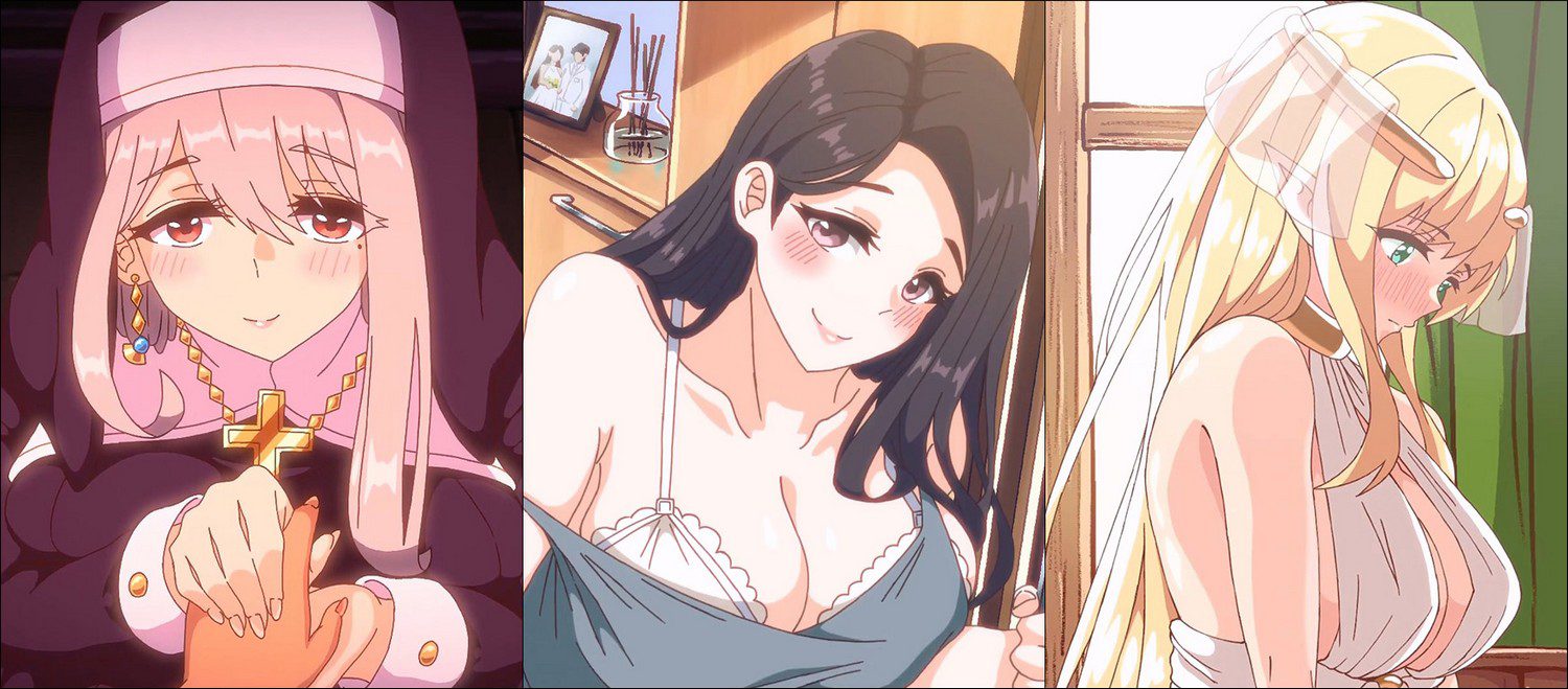 【AibanWork作者】3部旧作 金髪エルフ+近所の人妻+シスターマリア【600M】