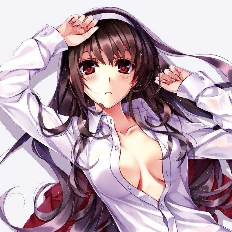 裸色衬衫 主题 真空 P站少女二次元插画 第2弹